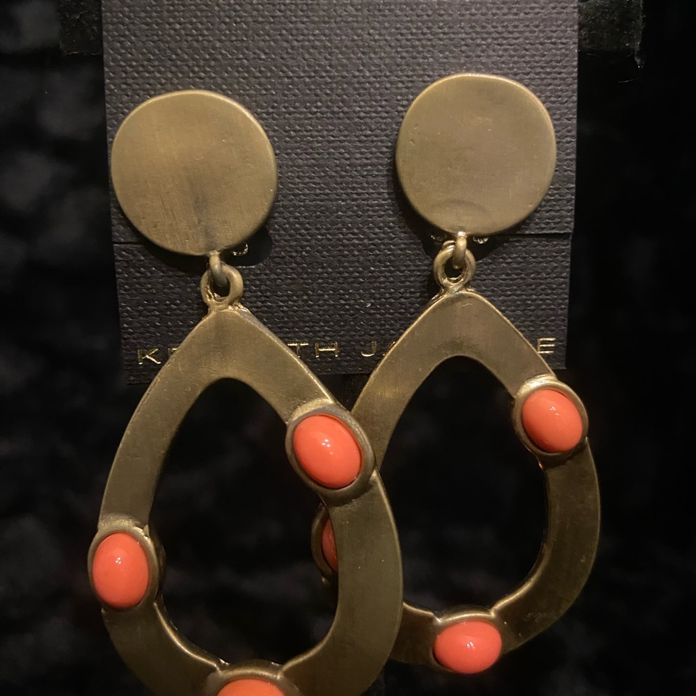Kenneth Jay Lane Coral Earrings